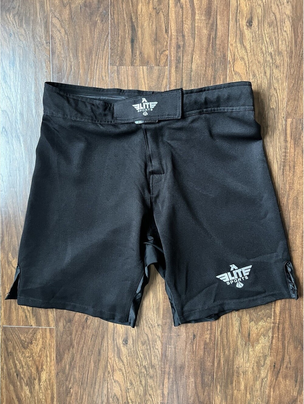 Elite Sports MMA Shorts XL Men’s Black Boxing BJJ Training Martial Arts Wrestle